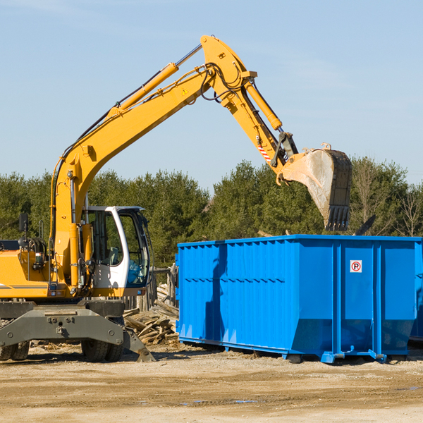 how many times can i have a residential dumpster rental emptied in Steens